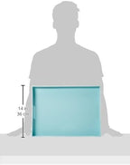 American Atelier Carry 14 x 19 inches Rectangular Tray with Handle, 14 x 19 inch, Teal, (1270065)