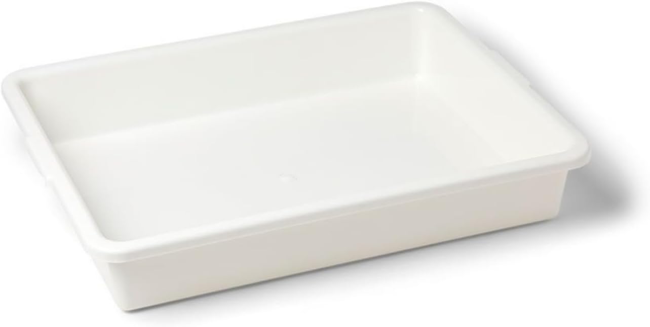 United Scientific™ Polypropylene Multi-Purpose Containment Tray - for Sterilizing and Drying Laboratory Supplies - Polypropylene Rectangular Plastic Tray - 18.375" L x 14.125" W x 3" H, 1 Count