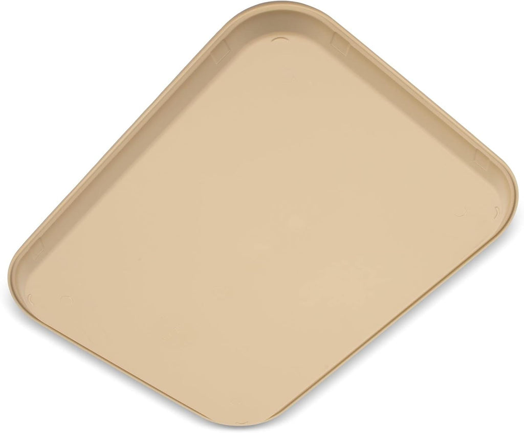 Carlisle FoodService Products Café Cafeteria Tray, Fast Food Tray for Restaurant or Commercial Use, 14" x 18", 1 Count, Beige
