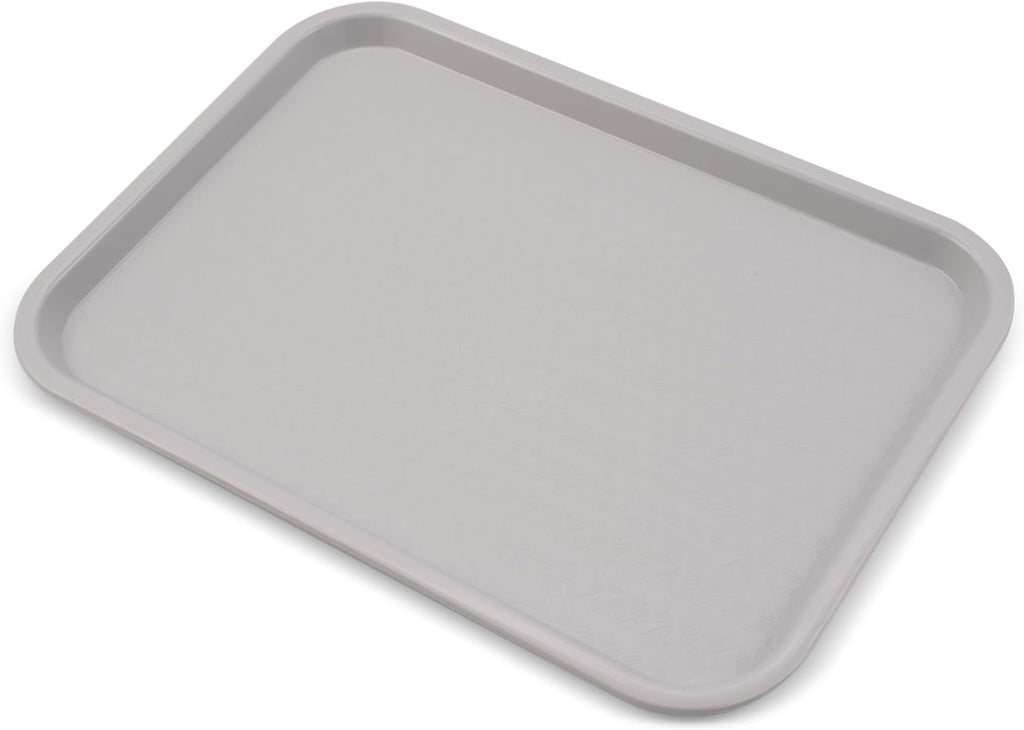 Carlisle FoodService Products Café Cafeteria Tray, Fast Food Tray for Restaurant or Commercial Use, 14" x 18", 1 Count, Gray
