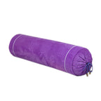Solid Colors Bolster Cylindrical Candy Pillow Sleeping Cushion Neck Pillows Washable Waist Pillow (Pale Mauve)