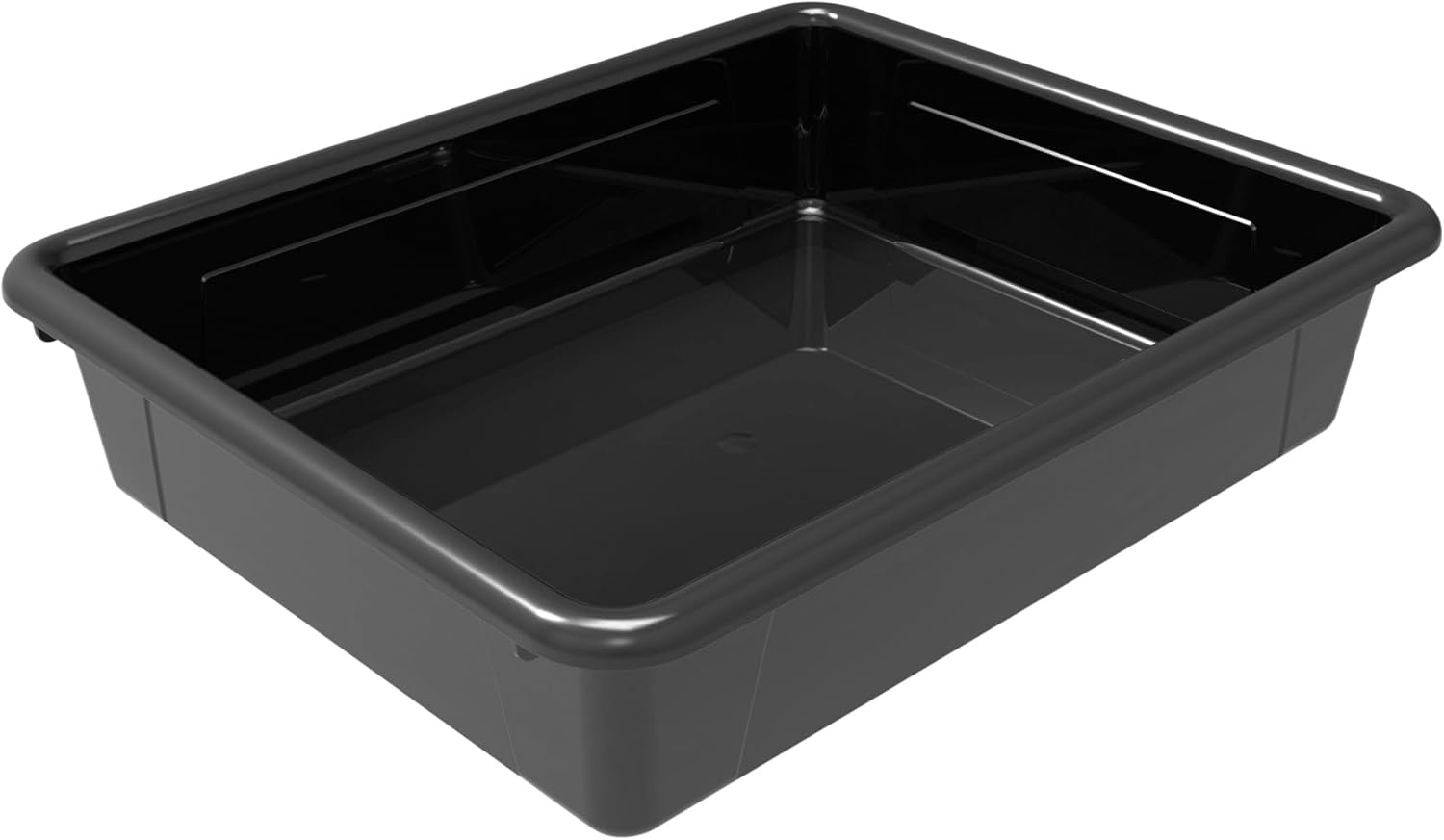 Storex Storage Tray, Letter Size, 10 x 13 x 3 Inches, Black (1 Tray only)