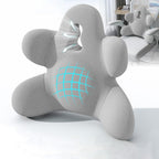 Lumbar Support Pillow for Office Chair, Back Pillow Lumbar Support for Car, Chair, Sofa - Improve Lower Back Pain Relief & Sitting Posture, Memory Foam Back Cushion for Long Sitting (Blue-01)