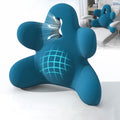Lumbar Support Pillow for Office Chair, Back Pillow Lumbar Support for Car, Chair, Sofa - Improve Lower Back Pain Relief & Sitting Posture, Memory Foam Back Cushion for Long Sitting (Blue-01)