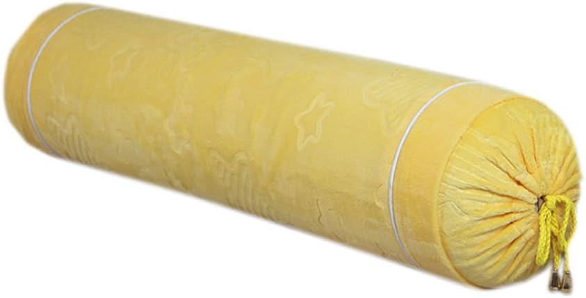 Solid Colors Bolster Cylindrical Candy Pillow Sleeping Cushion Neck Pillows Washable Waist Pillow (Pale Mauve)