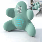 Lumbar Support Pillow for Office Chair, Back Pillow Lumbar Support for Car, Chair, Sofa - Improve Lower Back Pain Relief & Sitting Posture, Memory Foam Back Cushion for Long Sitting (Blue-01)