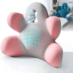 Lumbar Support Pillow for Office Chair, Back Pillow Lumbar Support for Car, Chair, Sofa - Improve Lower Back Pain Relief & Sitting Posture, Memory Foam Back Cushion for Long Sitting (Blue-01)