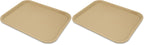 Carlisle FoodService Products Café Cafeteria Tray, Fast Food Tray for Restaurant or Commercial Use, 14" x 18", 12 Count, Blue