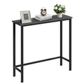 Narrow Console Table, 29.5" Small Entryway Table, Thin Hallway Tables, Slim Sofa Side Tables for Hallway, Living Room, Bedroom, Foyer, Marbleized White