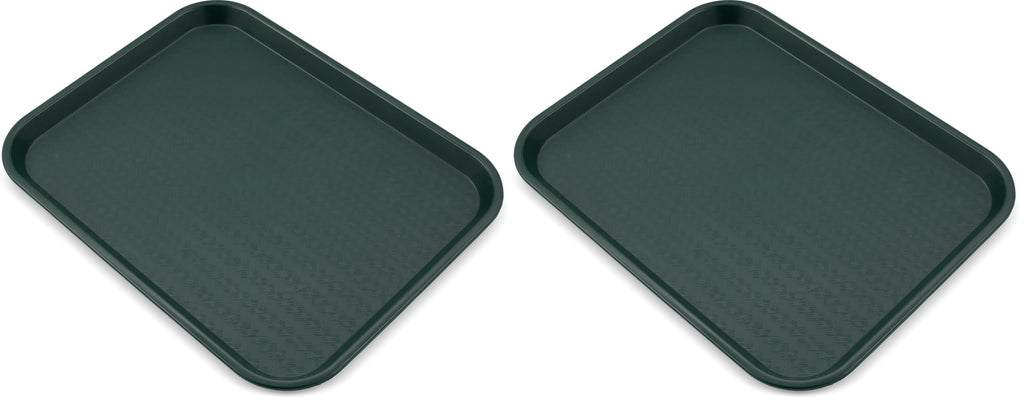 Carlisle FoodService Products Café Cafeteria Tray, Fast Food Tray for Restaurant or Commercial Use, 14" x 18", 12 Count, Blue