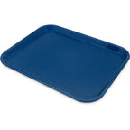 Carlisle FoodService Products Café Cafeteria Tray, Fast Food Tray for Restaurant or Commercial Use, 14" x 18", 12 Count, Blue