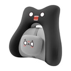 Black Cartoon Ergonomic Memory Foam Lumbar Support Pillow for Car Office Chair Lower Back Pain Relief