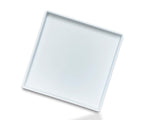 Square Tray for Organization, 11 Inch Plastic Serving Tray, Multi-Purpose Decorative Tray for Bathroom Countertop, Dresser, Ottoman & Coffee Table, Vanity Tray for Jewelry & Makeup, White