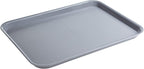 Eslite Rectangular Plastic Serving Trays,Fast Food Serving Cafeteria Trays,17"X13",Set of 6 (Grey)