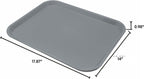 Carlisle FoodService Products Café Cafeteria Tray, Fast Food Tray for Restaurant or Commercial Use, 14" x 18", 1 Count, Beige