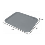 Carlisle FoodService Products Café Cafeteria Tray, Fast Food Tray for Restaurant or Commercial Use, 14" x 18", 1 Count, Slate Blue