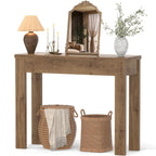 Armocity Console Table, Small Farmhouse Wood Entryway Table, Narrow Sofa Tables Behind Couch, Entry Table for Entrance, Hallway, Living Room, 32", Cracked Oak