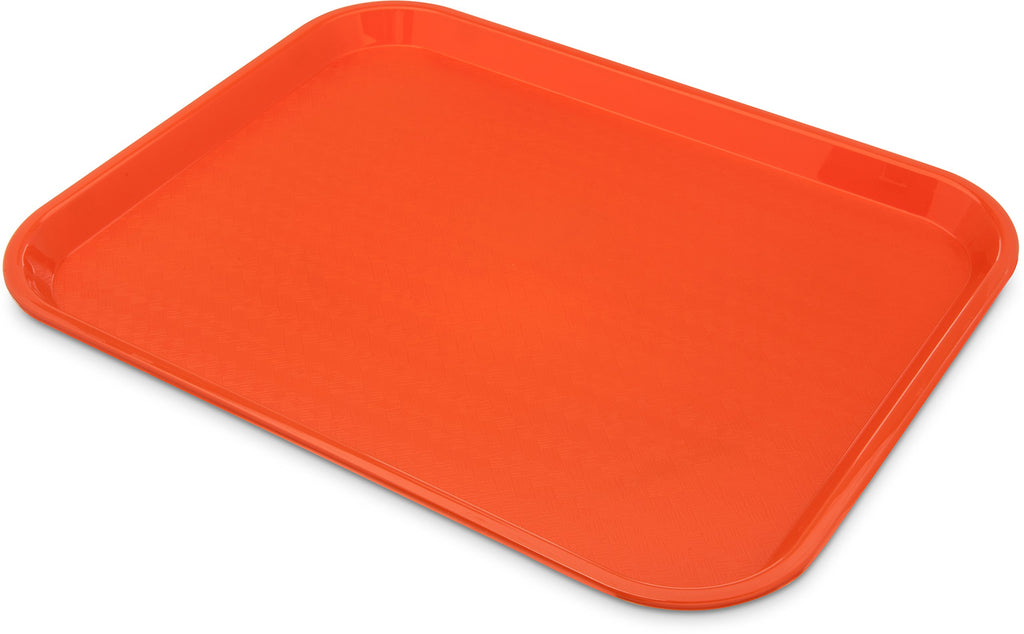 Carlisle FoodService Products Café Cafeteria Tray, Fast Food Tray for Restaurant or Commercial Use, 14" x 18", 12 Count, Blue