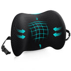 Lumbar Support Pillow for Office Chair, Car Lumbar Pillow Lower Back Pain Relief, Memory Foam Back Cushion with Adjustable Straps, Ergonomic Chair Back Pillow for Gaming Chair, Car, Bed (PINK)
