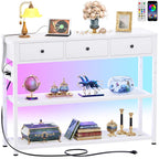 Armocity Console Table, Small Farmhouse Wood Entryway Table, Narrow Sofa Tables Behind Couch, Entry Table for Entrance, Hallway, Living Room, 32", Cracked Oak