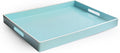 American Atelier Carry 14 x 19 inches Rectangular Tray with Handle, 14 x 19 inch, Teal, (1270065)