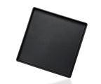 Square Tray for Organization, 11 Inch Plastic Serving Tray, Multi-Purpose Decorative Tray for Bathroom Countertop, Dresser, Ottoman & Coffee Table, Vanity Tray for Jewelry & Makeup, White