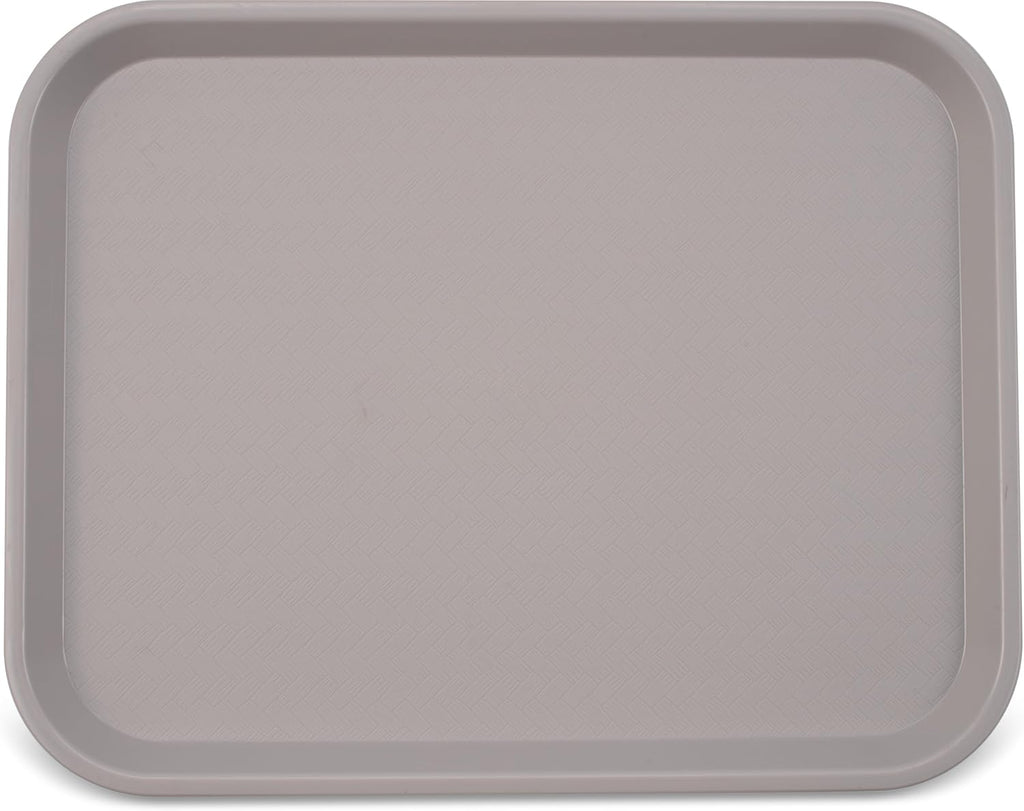 Carlisle FoodService Products Café Cafeteria Tray, Fast Food Tray for Restaurant or Commercial Use, 14" x 18", 1 Count, Gray