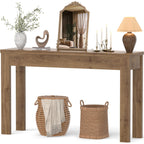 Armocity Console Table, Small Farmhouse Wood Entryway Table, Narrow Sofa Tables Behind Couch, Entry Table for Entrance, Hallway, Living Room, 32", Cracked Oak