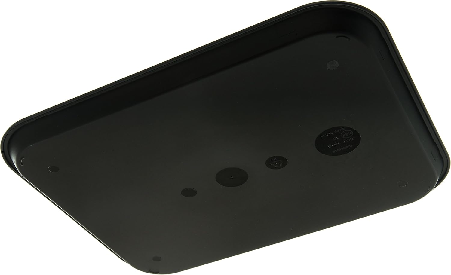 Carlisle FoodService Products Café Cafeteria Tray, Fast Food Tray for Restaurant or Commercial Use, 14" x 18", 12 Count, Black