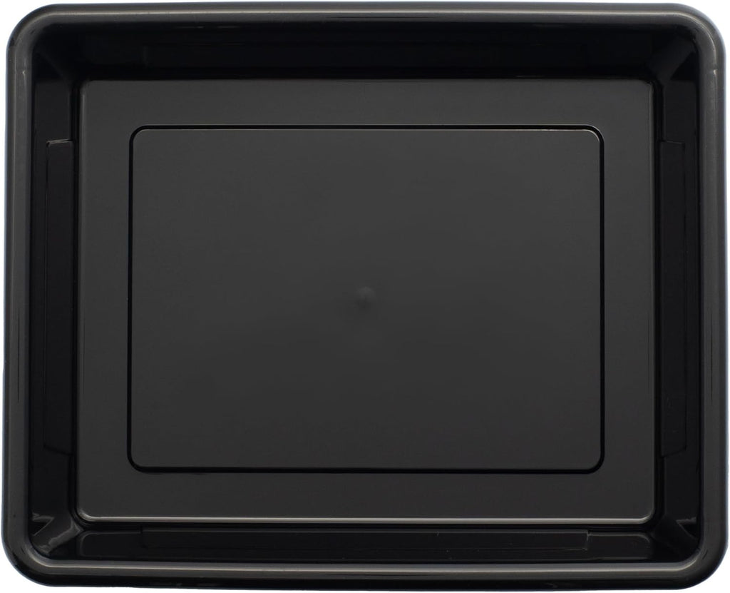 Storex Storage Tray, Letter Size, 10 x 13 x 3 Inches, Black (1 Tray only)