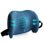 Lumbar Support Pillow for Office Chair, Car Lumbar Pillow Lower Back Pain Relief, Memory Foam Back Cushion with Adjustable Straps, Ergonomic Chair Back Pillow for Gaming Chair, Car, Bed (PINK)
