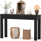 Armocity Console Table, Small Farmhouse Wood Entryway Table, Sofa Tables Narrow Long Behind Couch, Entry Table for Entrance, Hallway, Living Room, 32", Brown Oak