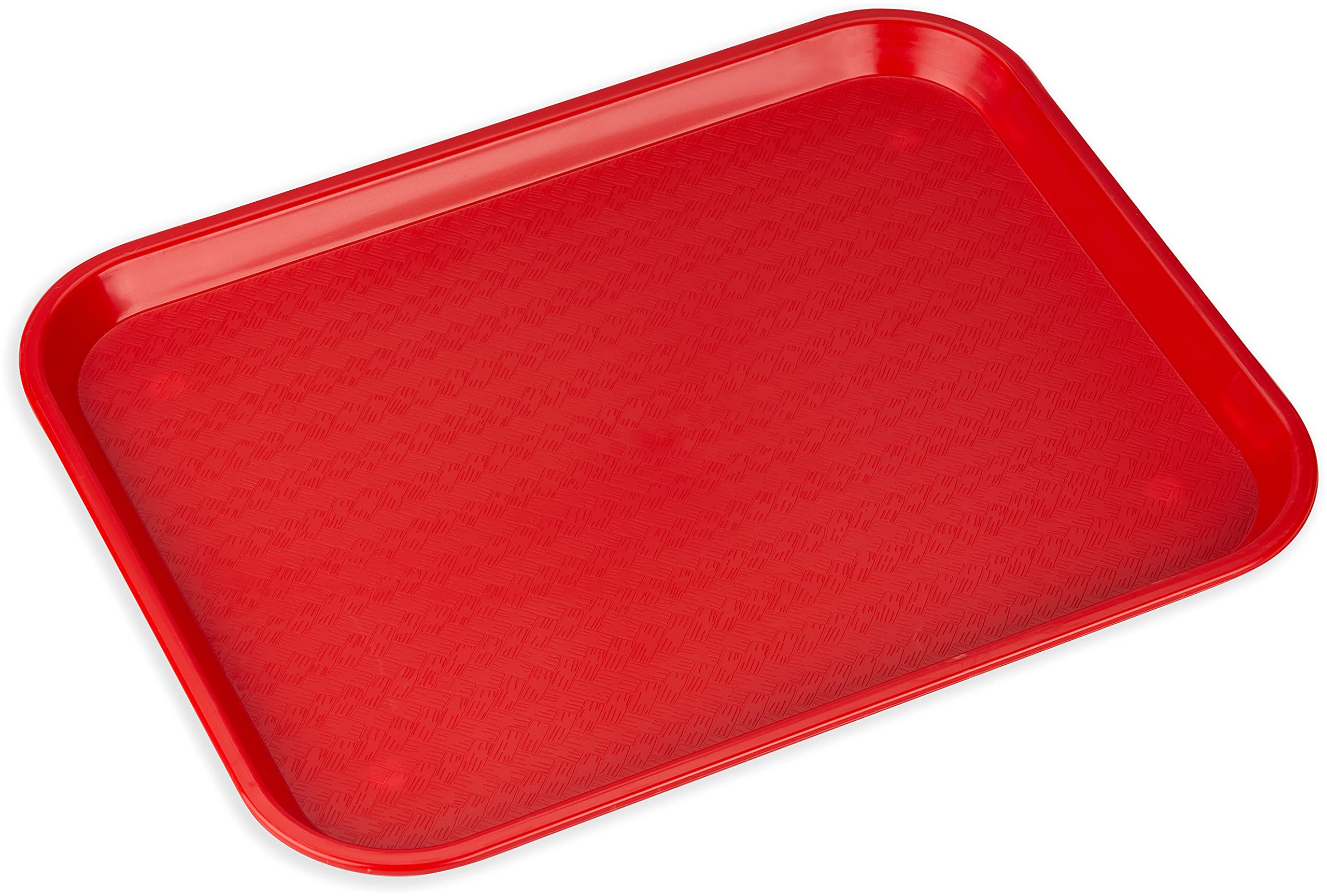 Carlisle FoodService Products Café Cafeteria Tray, Fast Food Tray for Restaurant or Commercial Use, 14" x 18", 12 Count, Blue
