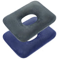 Sintuff 2 Pcs Sitting Donut Pillow for Tailbone Pain, Hemorrhoids, Bed Sores, Pregnancy, Pain Relief Seat Cushion Anti Decubitus Cushion Donut Shaped Postpartum Pillow for Home(Dark Gray, Blue)