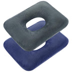 Sintuff 2 Pcs Sitting Donut Pillow for Tailbone Pain, Hemorrhoids, Bed Sores, Pregnancy, Pain Relief Seat Cushion Anti Decubitus Cushion Donut Shaped Postpartum Pillow for Home(Dark Gray, Blue)