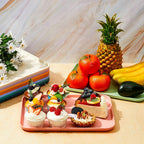 18 Pack 12"x9" 9 Colors Colorful Plastic Fast Food Trays for Kitchen Restaurant Party Cafeteria