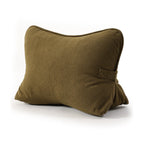Pat. Pend. Corduroy Lumbar Support Back Pillow for Watching TV, Reading & Gaming, Ergonomic Triangle Support Cushion for Sofa, Armchair & Bed Sitting, Removable Washable Cover, Beige Gray