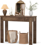 Armocity Console Table, Small Farmhouse Wood Entryway Table, Narrow Sofa Tables Behind Couch, Entry Table for Entrance, Hallway, Living Room, 32", Cracked Oak