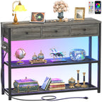 Armocity Console Table, Small Farmhouse Wood Entryway Table, Narrow Sofa Tables Behind Couch, Entry Table for Entrance, Hallway, Living Room, 32", Cracked Oak