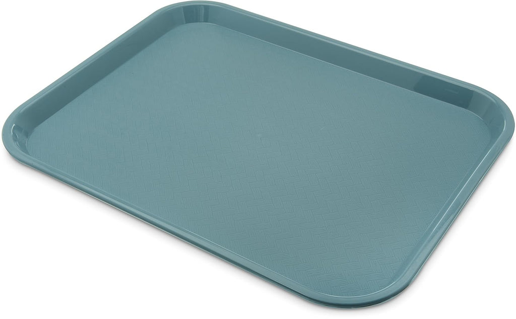Carlisle FoodService Products Café Cafeteria Tray, Fast Food Tray for Restaurant or Commercial Use, 14" x 18", 1 Count, Slate Blue