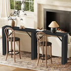 YATINEY Console Table, 70.8" Long Behind Couch Sofa Table, Entryway Table, Farmhouse Console Table for Narrow Spaces, Hallway, Living Room, Black CT31BB