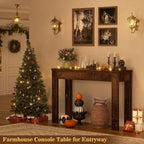 Armocity Console Table, Small Farmhouse Wood Entryway Table, Narrow Sofa Tables Behind Couch, Entry Table for Entrance, Hallway, Living Room, 32", Cracked Oak