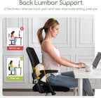 HIGOGOGO Lumbar Support Pillow for Recliner Chair/Accent Chair/Couch/Office Chair, Tufted Corduroy Back Support Cushion for Elderly, Recliner Cushions for Back Rest, Pain Relief, Reading, Beige