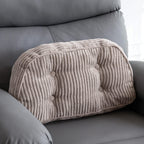 HIGOGOGO Lumbar Support Pillow for Recliner Chair/Accent Chair/Couch/Office Chair, Tufted Corduroy Back Support Cushion for Elderly, Recliner Cushions for Back Rest, Pain Relief, Reading, Beige