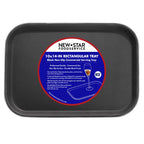 New Star Foodservice Restaurant Grade Non-Slip Tray, Plastic, Rubber Lined, Rectangular, 10-Inch x 14-Inch, Black