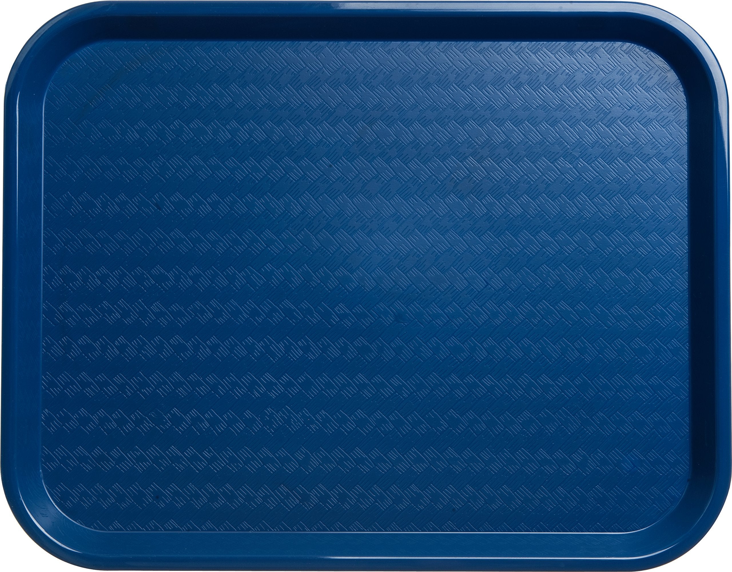 Carlisle FoodService Products Café Cafeteria Tray, Fast Food Tray for Restaurant or Commercial Use, 14" x 18", 12 Count, Blue